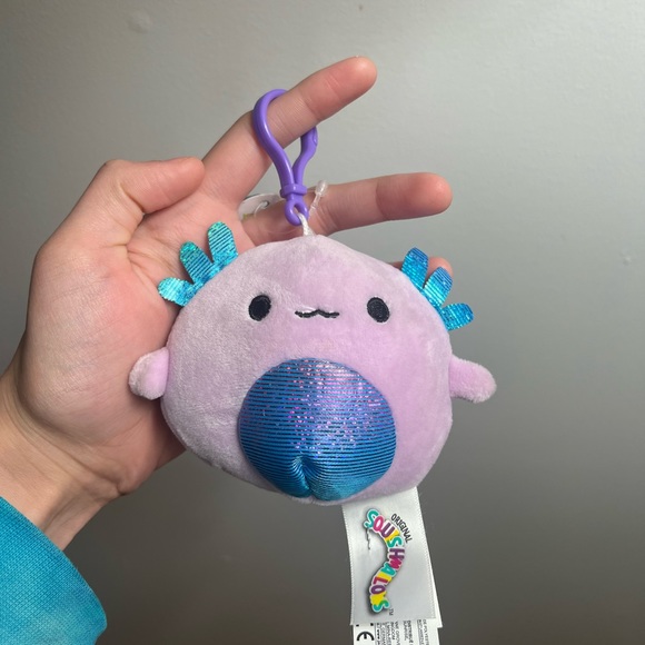 Original Squishmallows  Monica Clip on clip Kellytoy purple tiny clip on - Picture 10 of 10